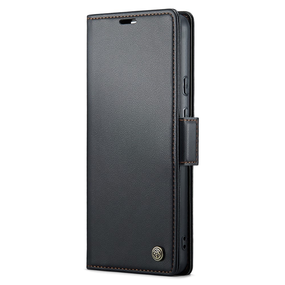 Étui portefeuille mince anti-RFID Google Pixel 8a, Noir