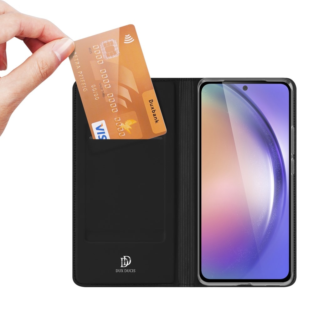 Étui portefeuille Skin Pro Series Samsung Galaxy A55, Noir