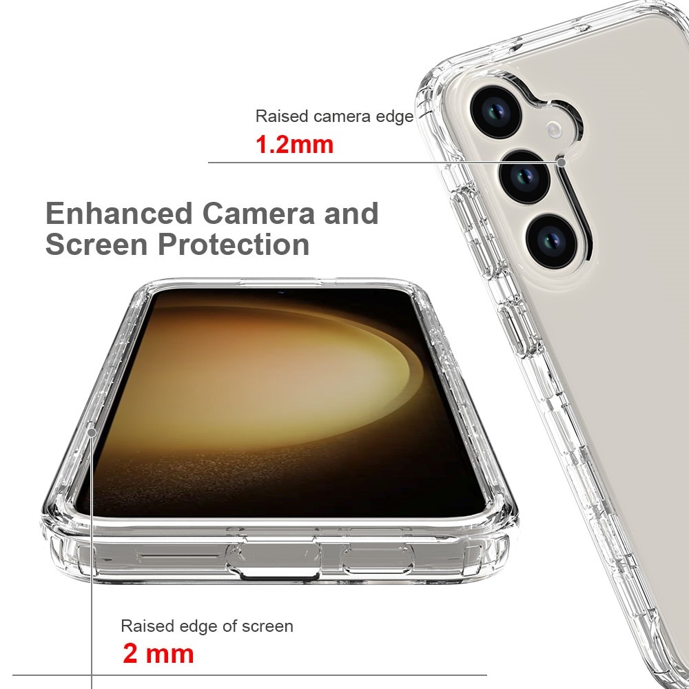 Coque de couverture complète Samsung Galaxy S24 Plus, transparent
