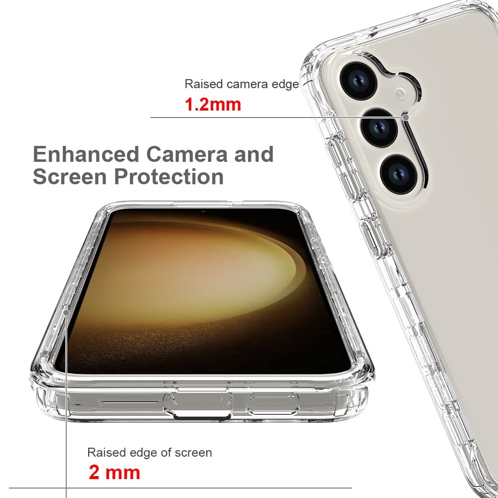Coque de couverture complète Samsung Galaxy S24, Transparent