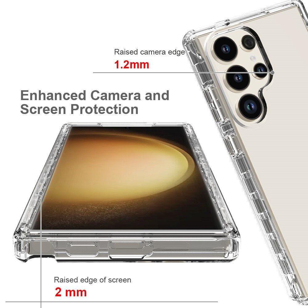 Coque de couverture complète Samsung Galaxy S24 Ultra, Transparent