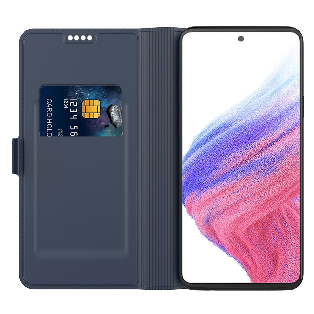 Étui portefeuille Slim Card Wallet Samsung Galaxy S24, bleu