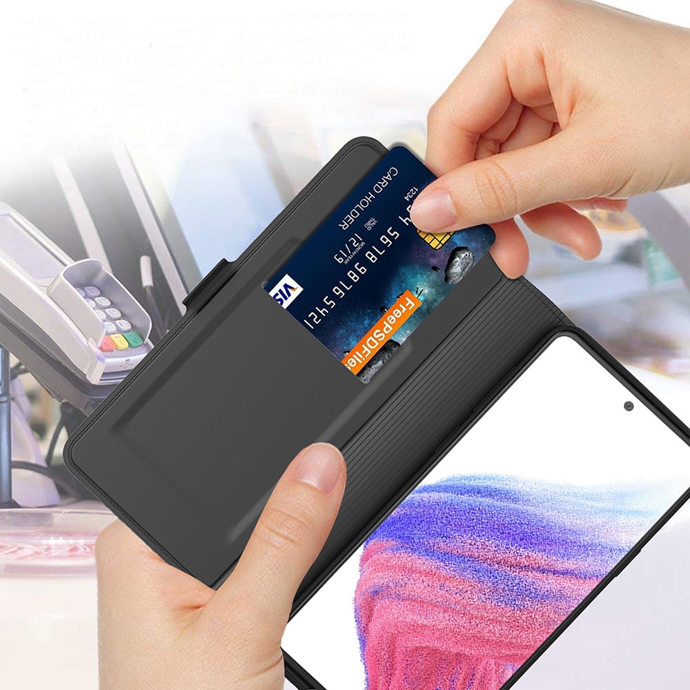 Étui portefeuille Slim Card Wallet Samsung Galaxy A25, noir