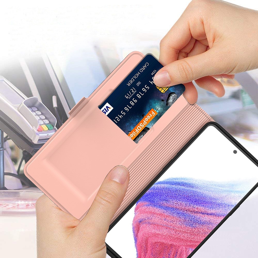 Étui portefeuille Slim Card Wallet Samsung Galaxy S24 Ultra, or rose