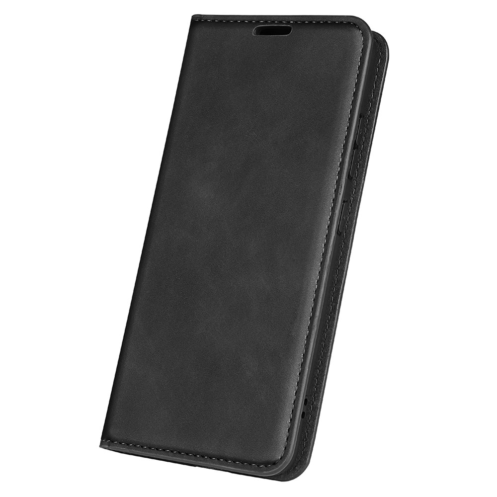 Coque portefeuille mince Samsung Galaxy A55, noir