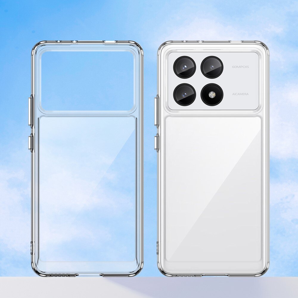 Coque hybride pour Xiaomi Poco X6 Pro, transparent