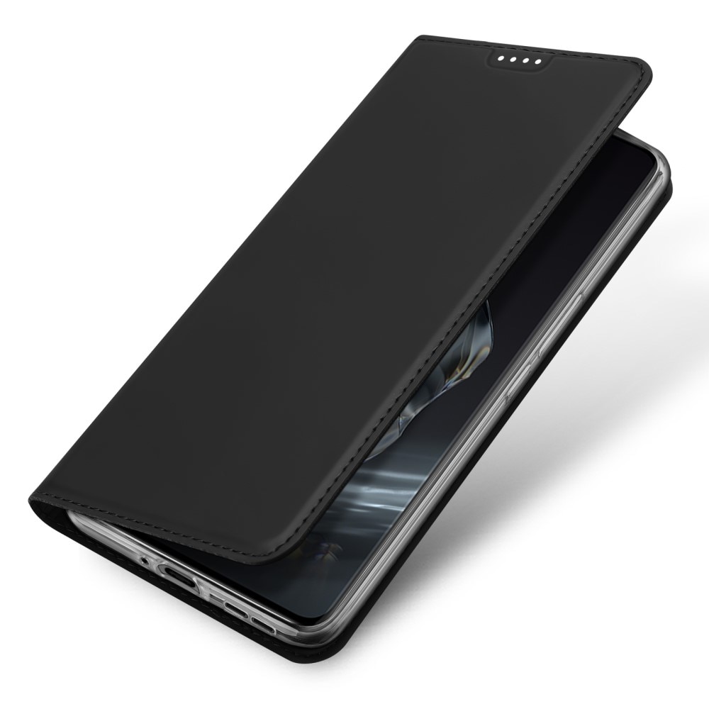 Étui portefeuille Skin Pro Series  OnePlus 12, Noir