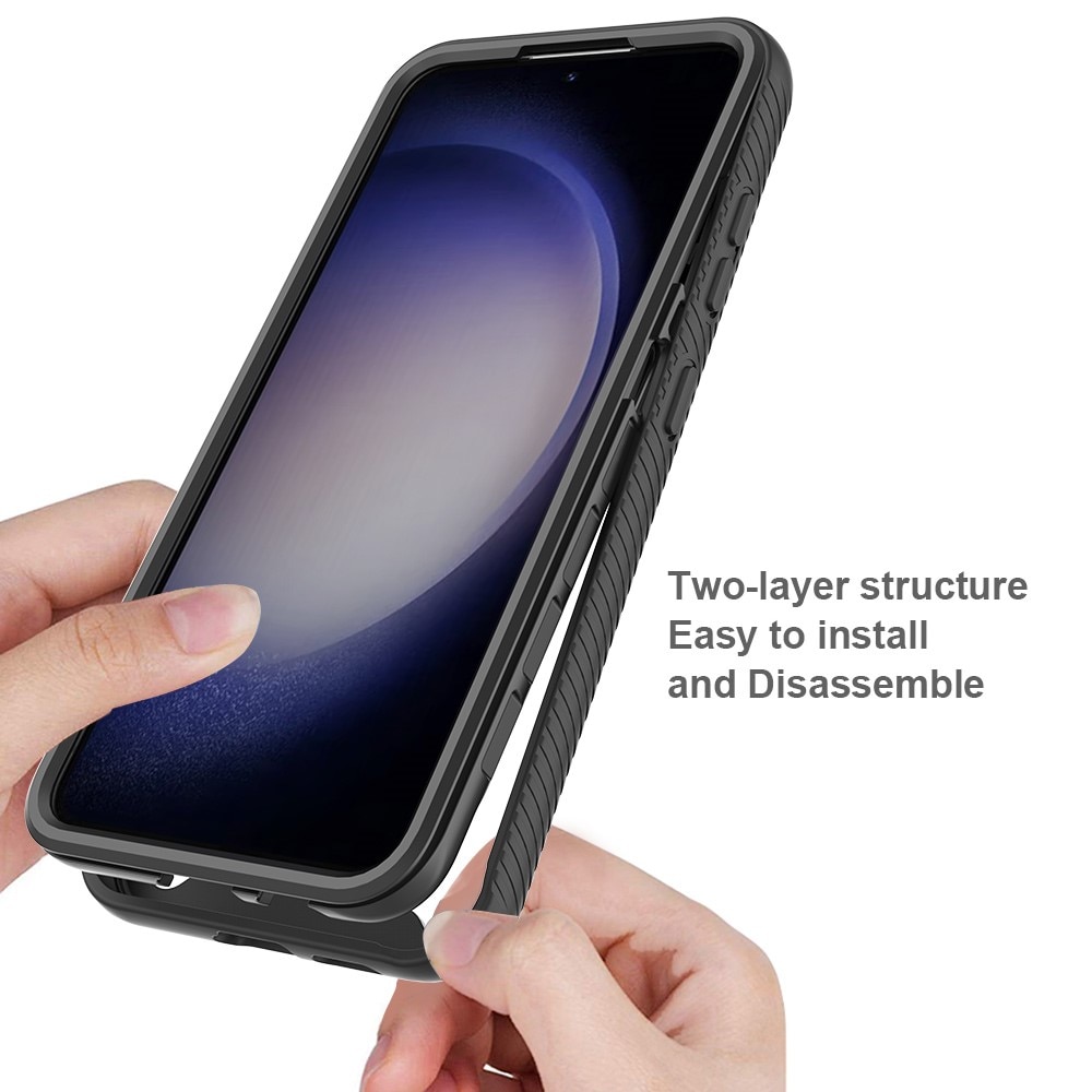 Coque de couverture complète Samsung Galaxy S24, noir