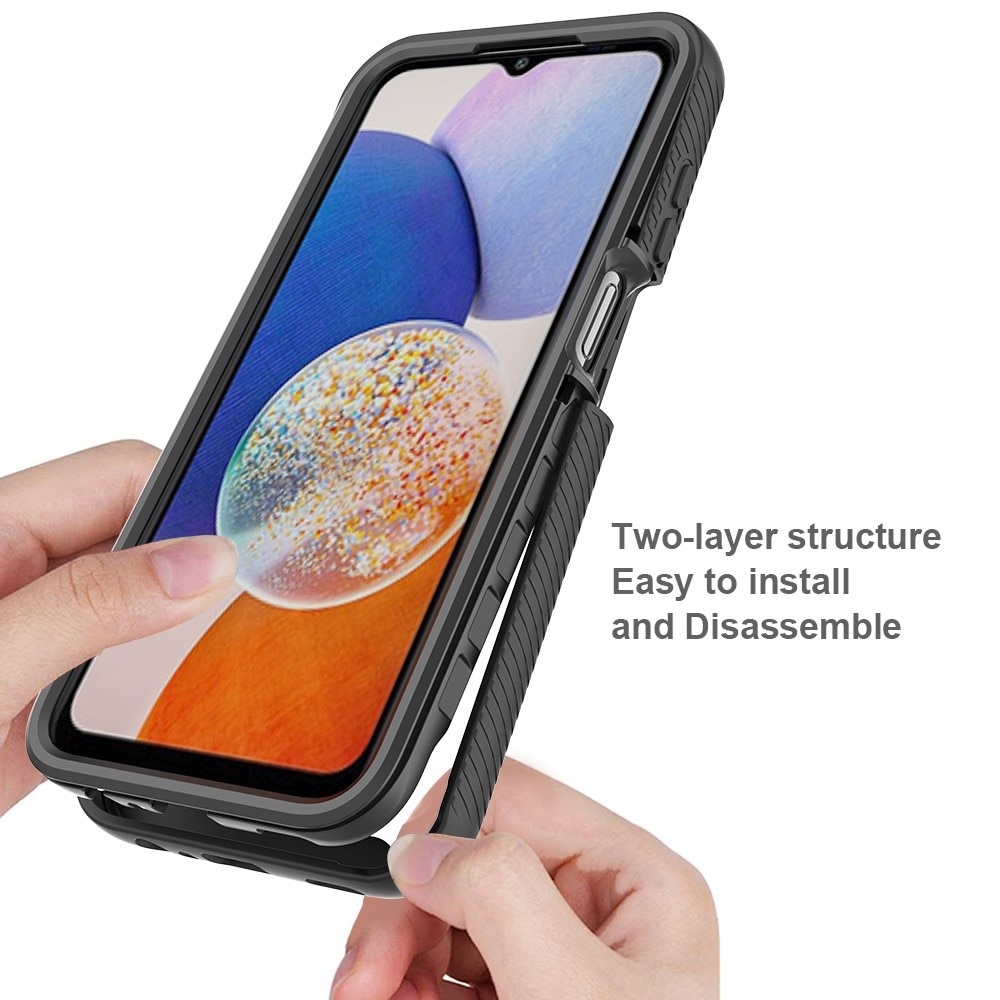 Coque de couverture complète Samsung Galaxy A15, Noir