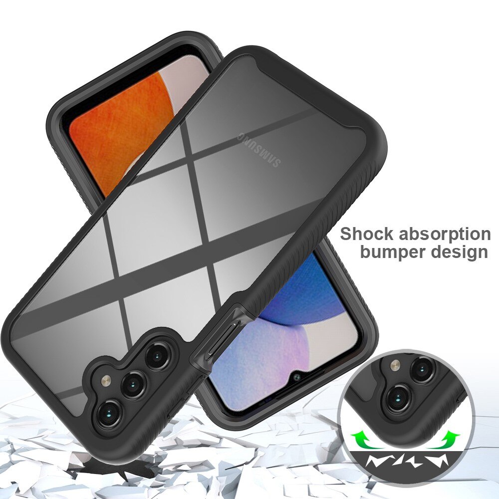 Coque de couverture complète Samsung Galaxy A15, Noir