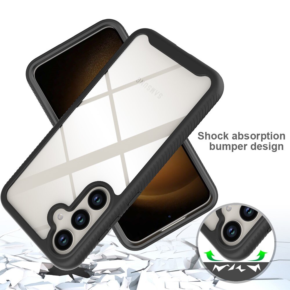 Coque de couverture complète Samsung Galaxy S24 Plus, Noir
