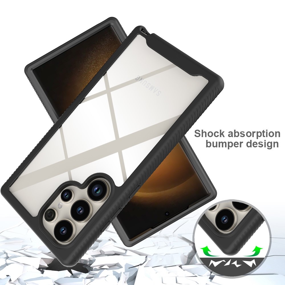 Coque de couverture complète Samsung Galaxy S24 Ultra, Noir
