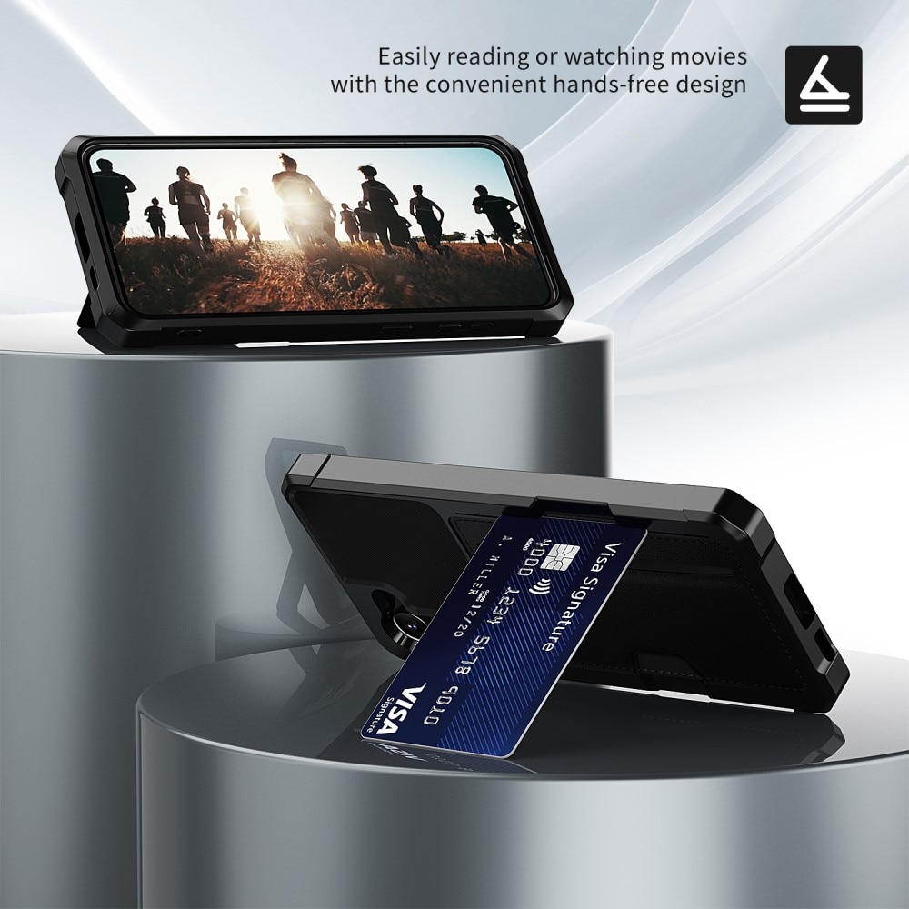 Coque Tough Card Case Samsung Galaxy S24 Plus, noir