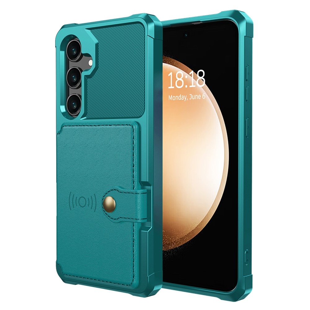 Coque porte-cartes Tough Multi-slot Samsung Galaxy S24, Vert