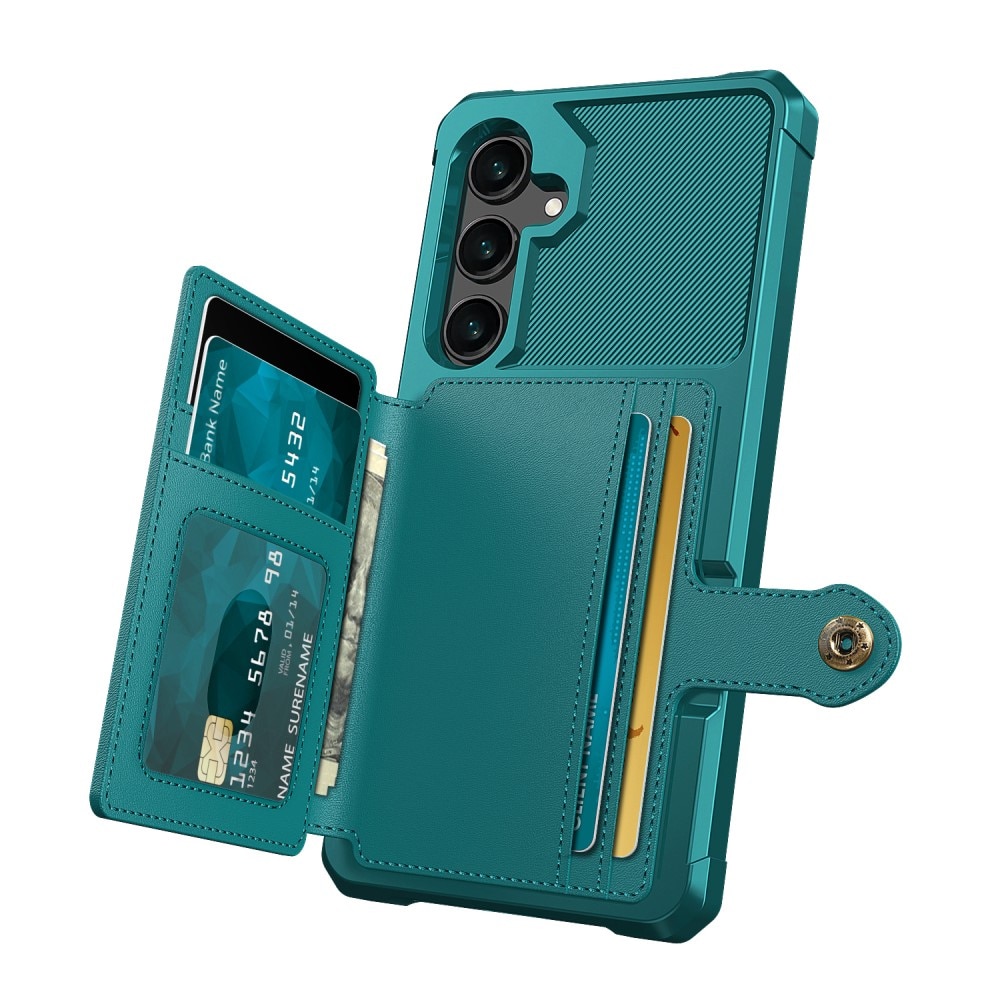Coque porte-cartes Tough Multi-slot Samsung Galaxy S24, vert