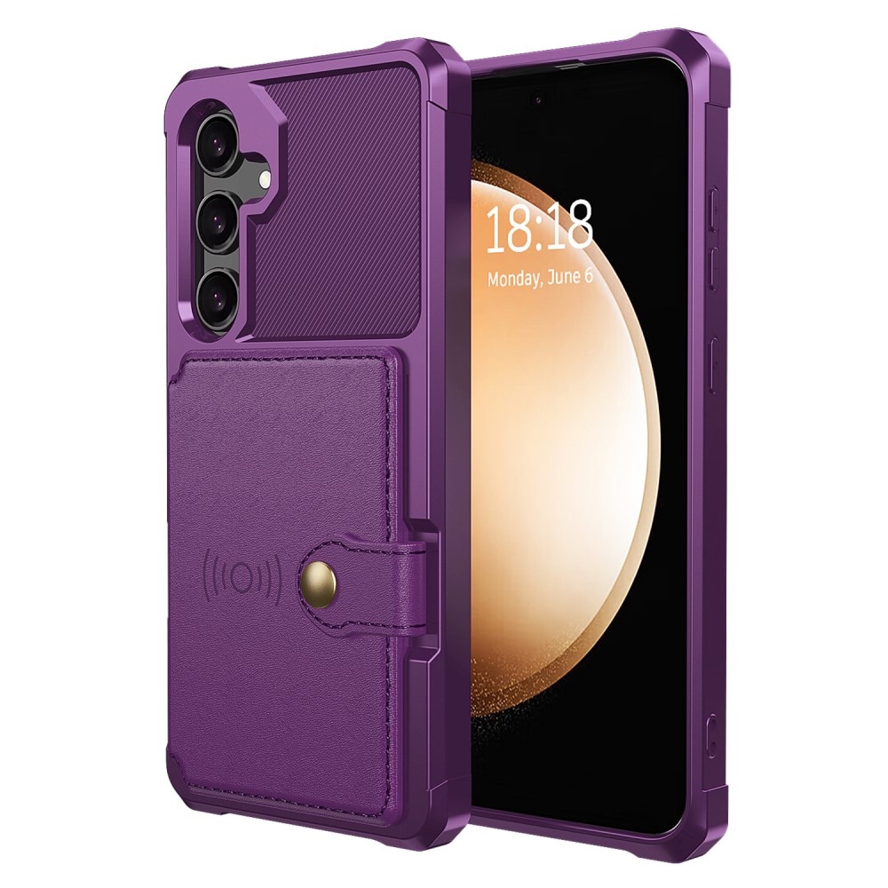 Coque porte-cartes Tough Multi-slot Samsung Galaxy S24, violet