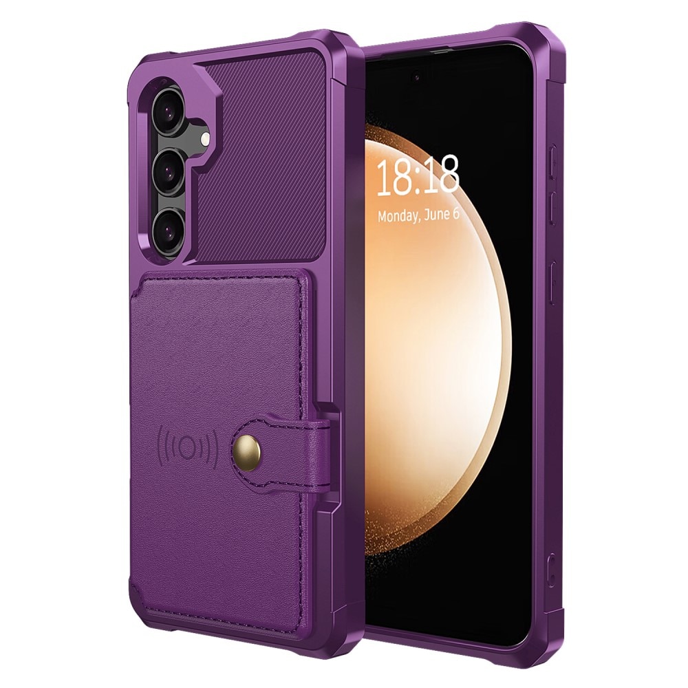 Coque porte-cartes Tough Multi-slot Samsung Galaxy S24, Violet