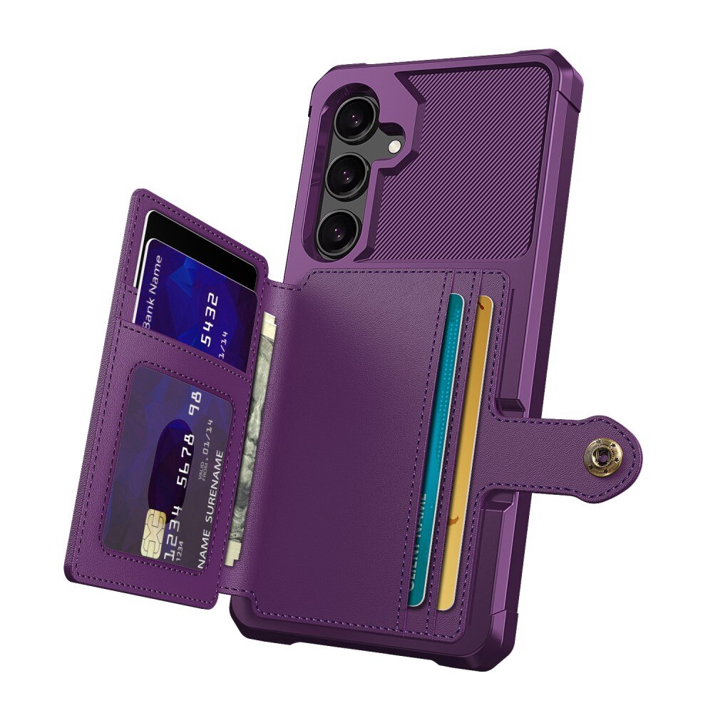 Coque porte-cartes Tough Multi-slot Samsung Galaxy S24, violet