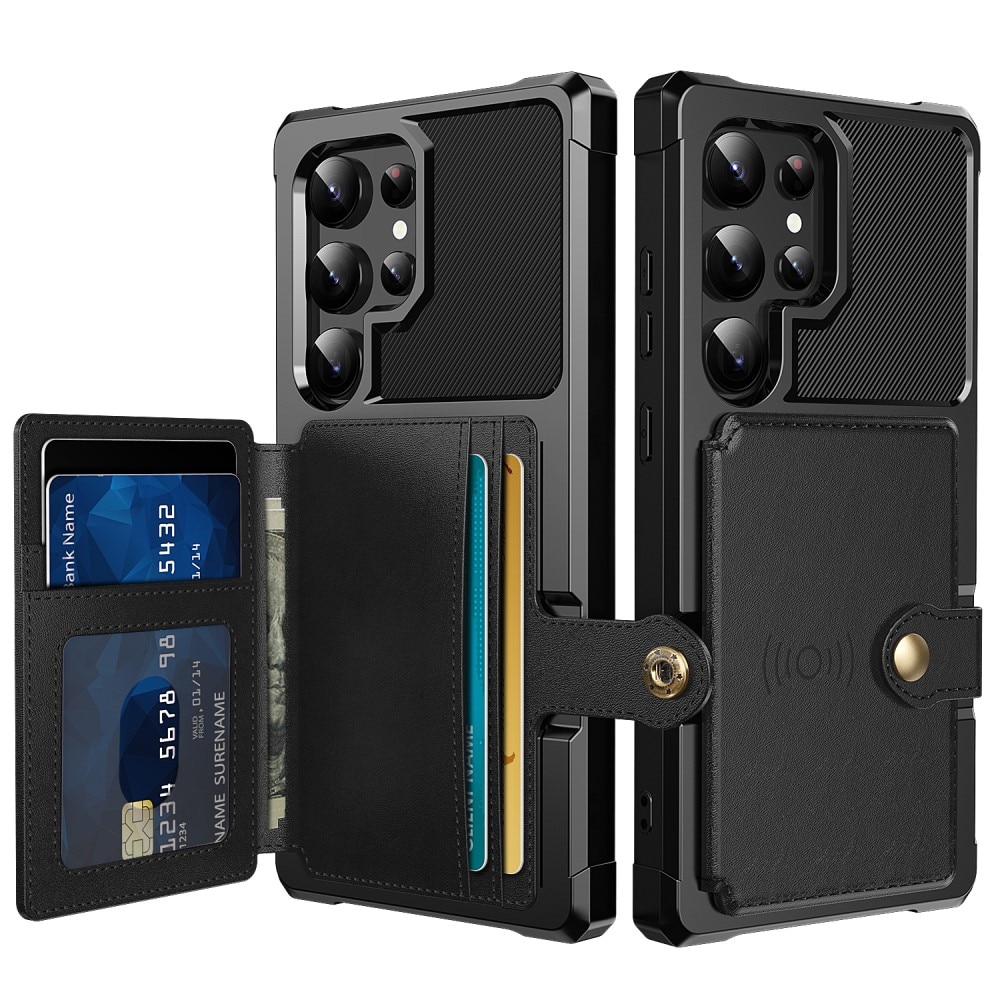 Coque porte-cartes Tough Multi-slot Samsung Galaxy S24 Ultra, Noir