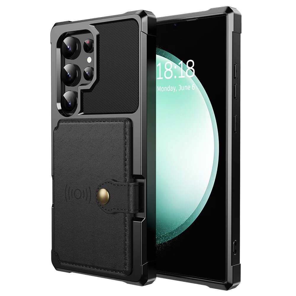Coque porte-cartes Tough Multi-slot Samsung Galaxy S24 Ultra, Noir