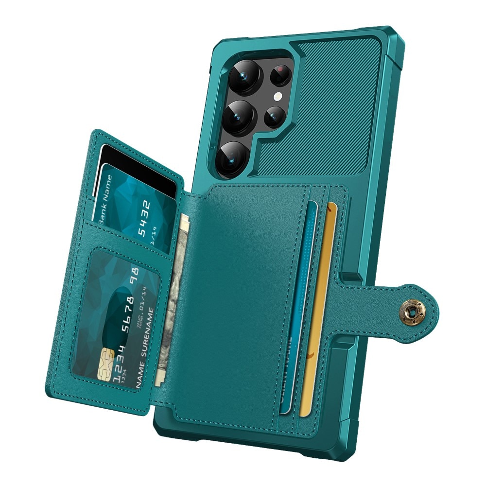Coque porte-cartes Tough Multi-slot Samsung Galaxy S24 Ultra, vert