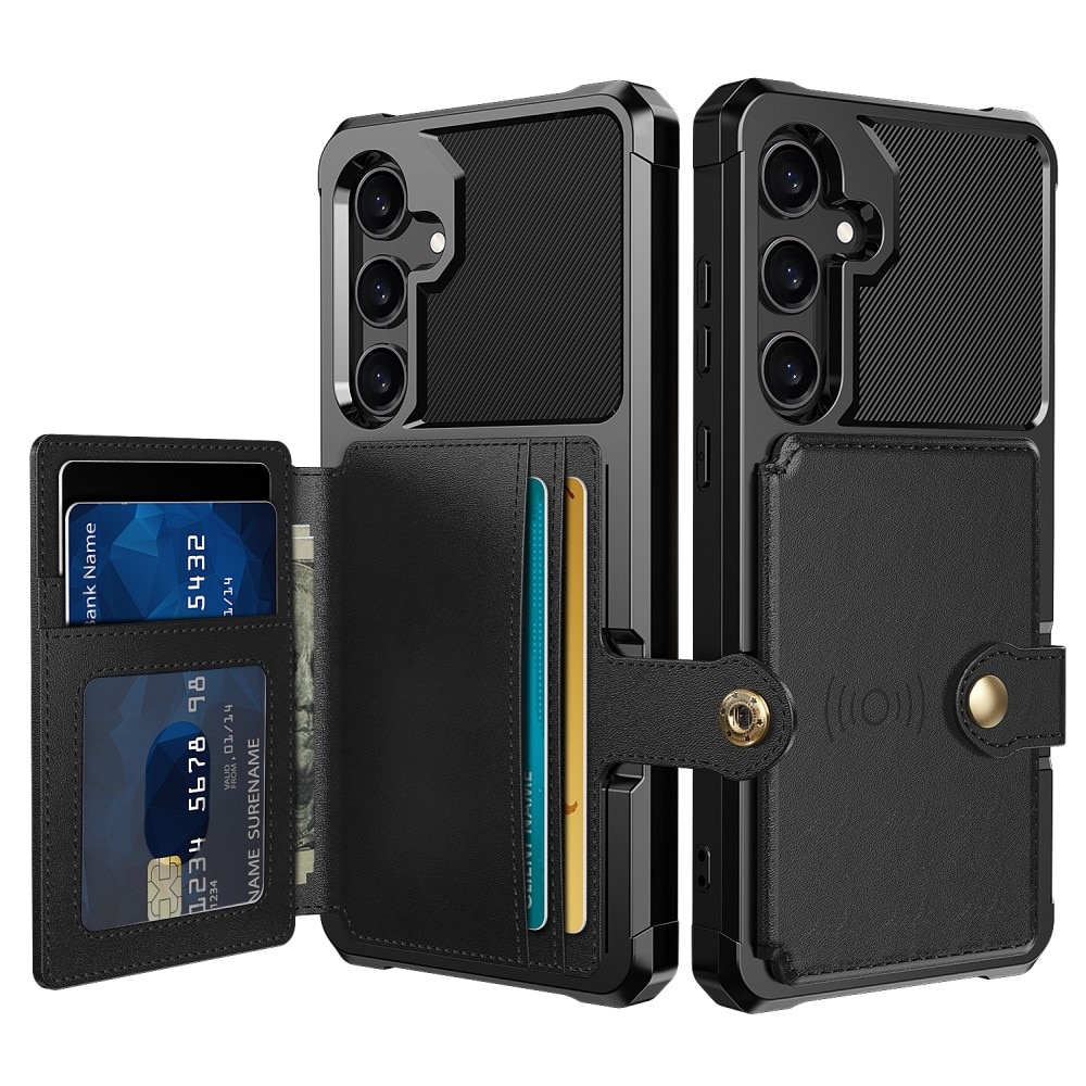 Coque porte-cartes Tough Multi-slot Samsung Galaxy S24 Plus, noir