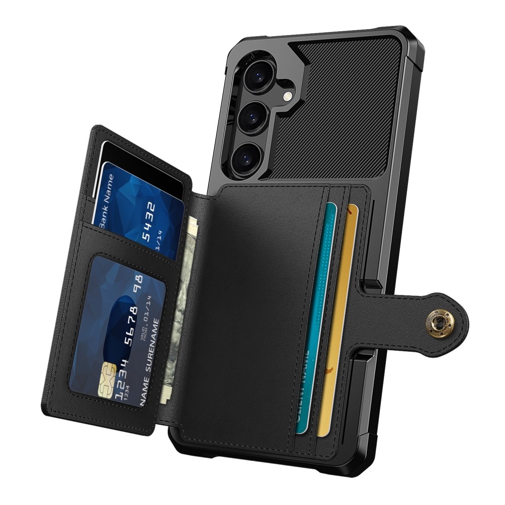 Coque porte-cartes Tough Multi-slot Samsung Galaxy S24 Plus, noir