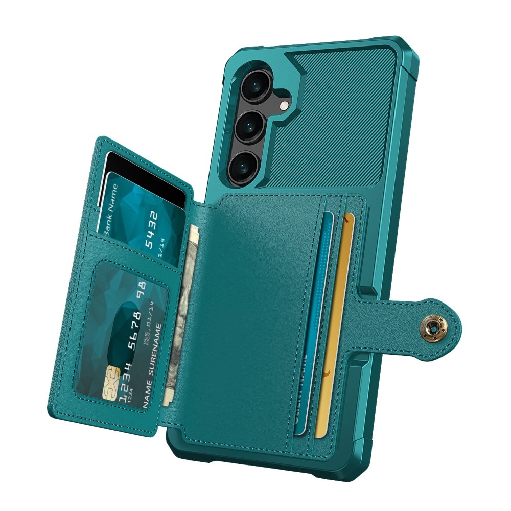 Coque porte-cartes Tough Multi-slot Samsung Galaxy S24 Plus, vert