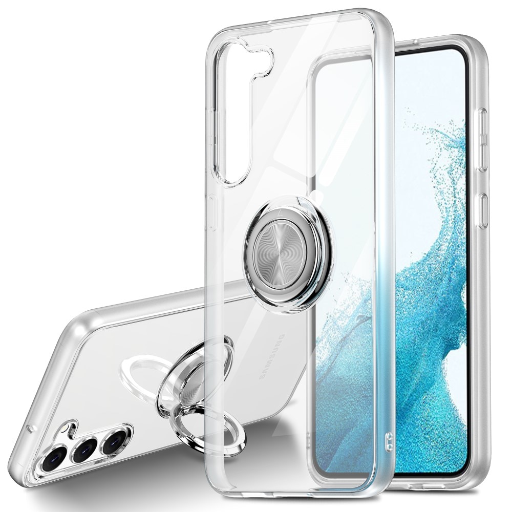 Coque Finger Ring Kickstand Samsung Galaxy S24 Plus, transparent