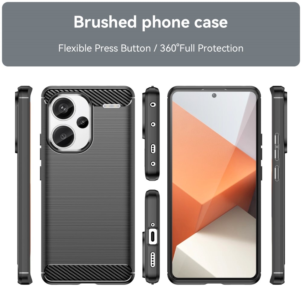 Coque TPU Brushed Xiaomi Redmi Note 13 Pro Plus, Black