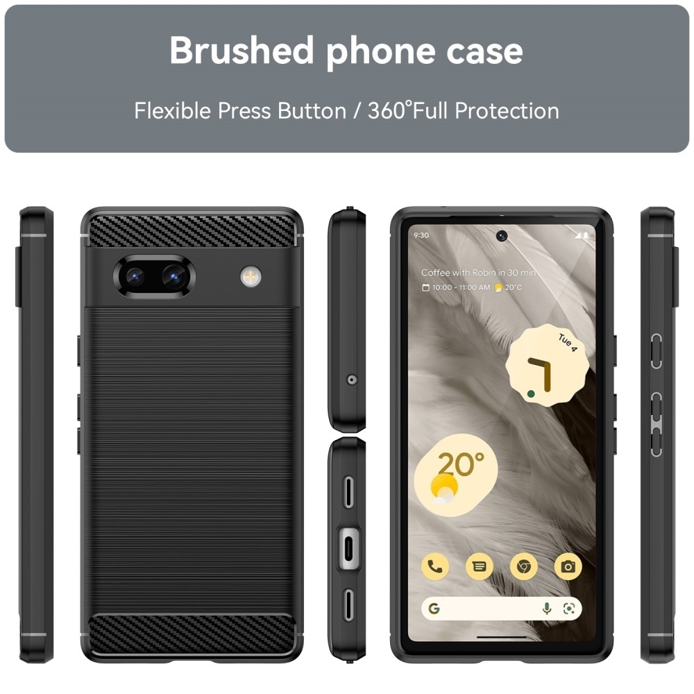 Coque TPU Brushed Google Pixel 7a, Black