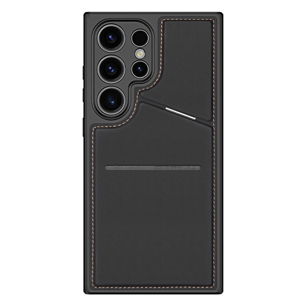 Rafi Series RFID MagSafe Wallet Stand Case Samsung Galaxy S24 Ultra, noir