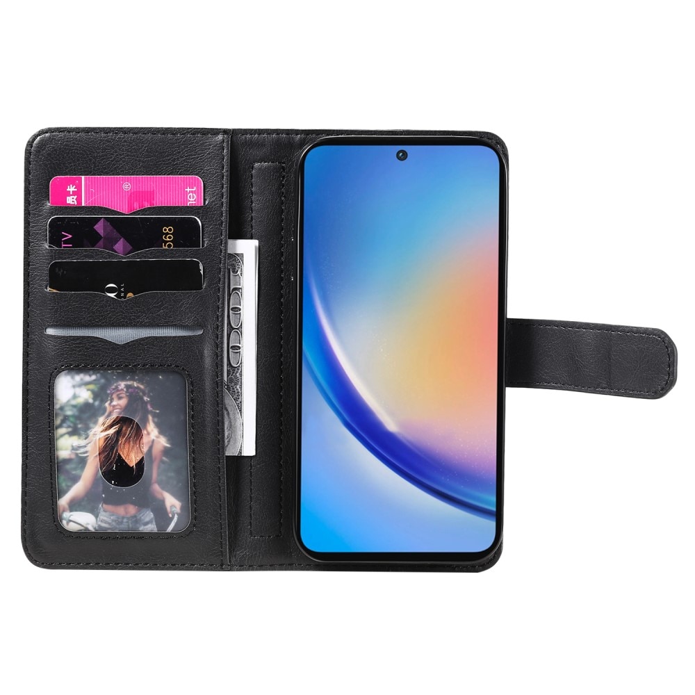 Coque portefeuille Multi-slot Samsung Galaxy A35, noir