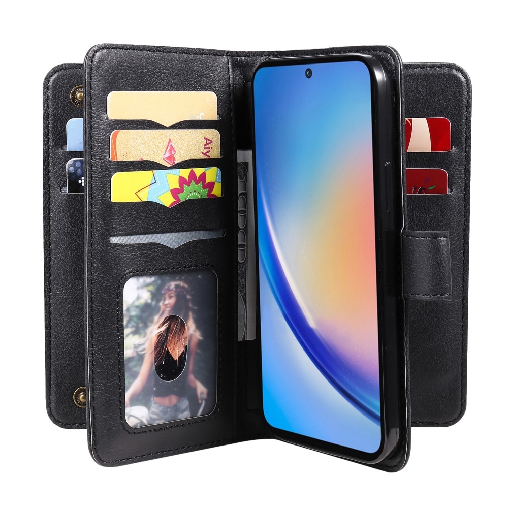 Coque portefeuille Multi-slot Samsung Galaxy A35, noir