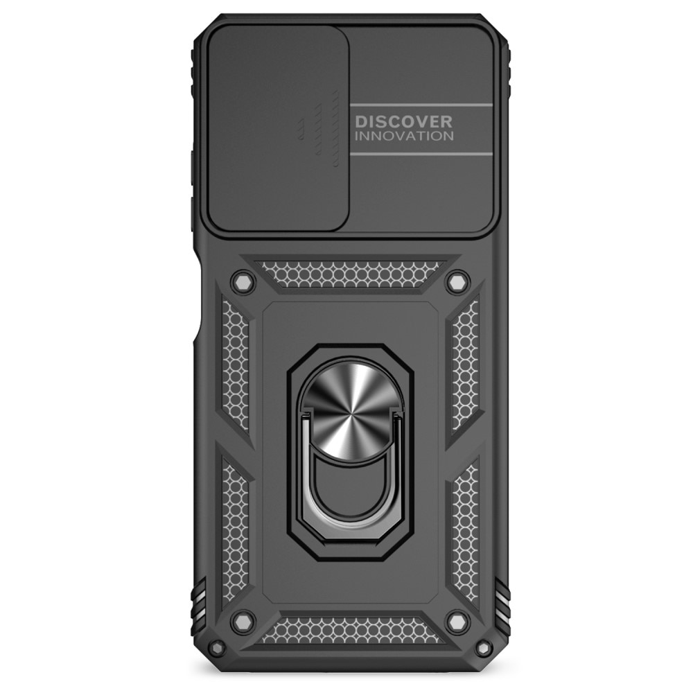 Coque Hybride Ring avec Protège Caméra Samsung Galaxy A05s, Noir