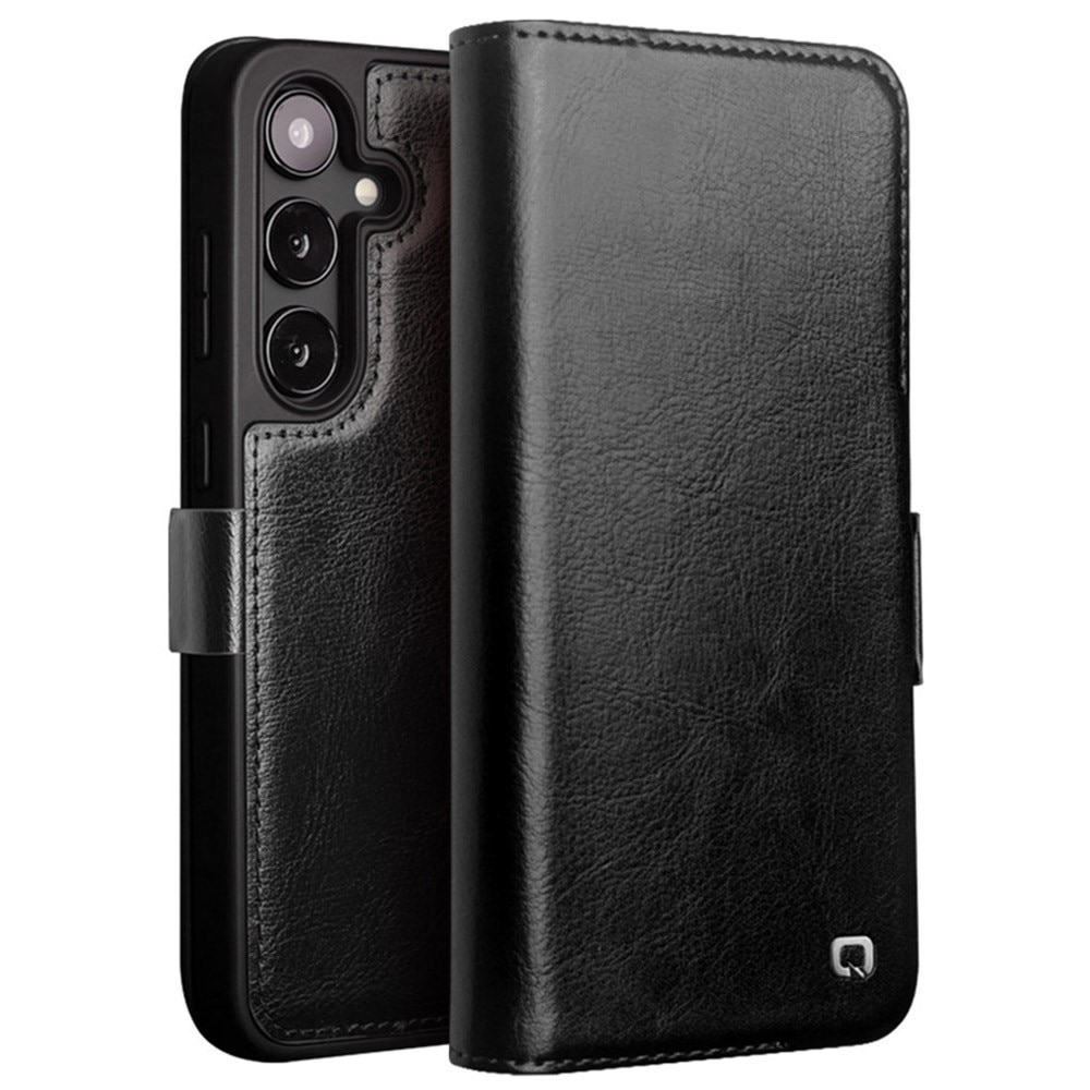 Leather Wallet Case Samsung Galaxy S24 Plus, Black
