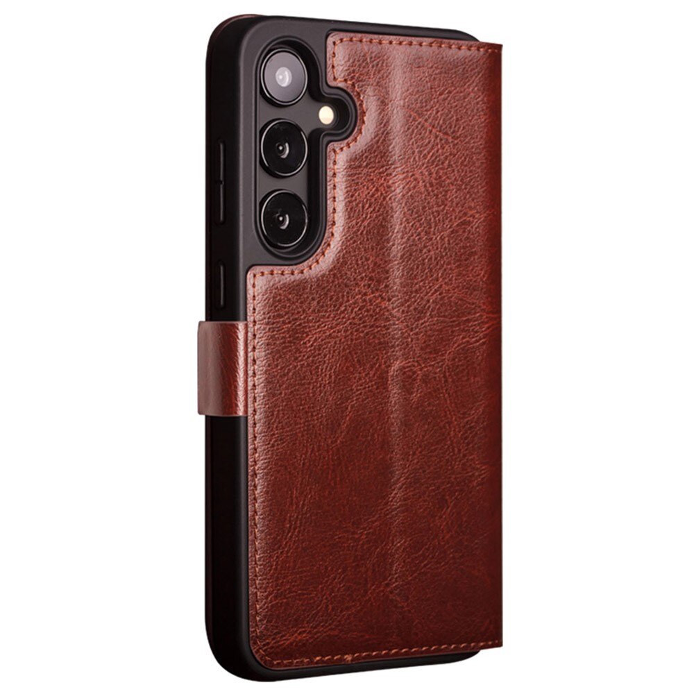 Leather Wallet Case Samsung Galaxy S24 Plus, Brown