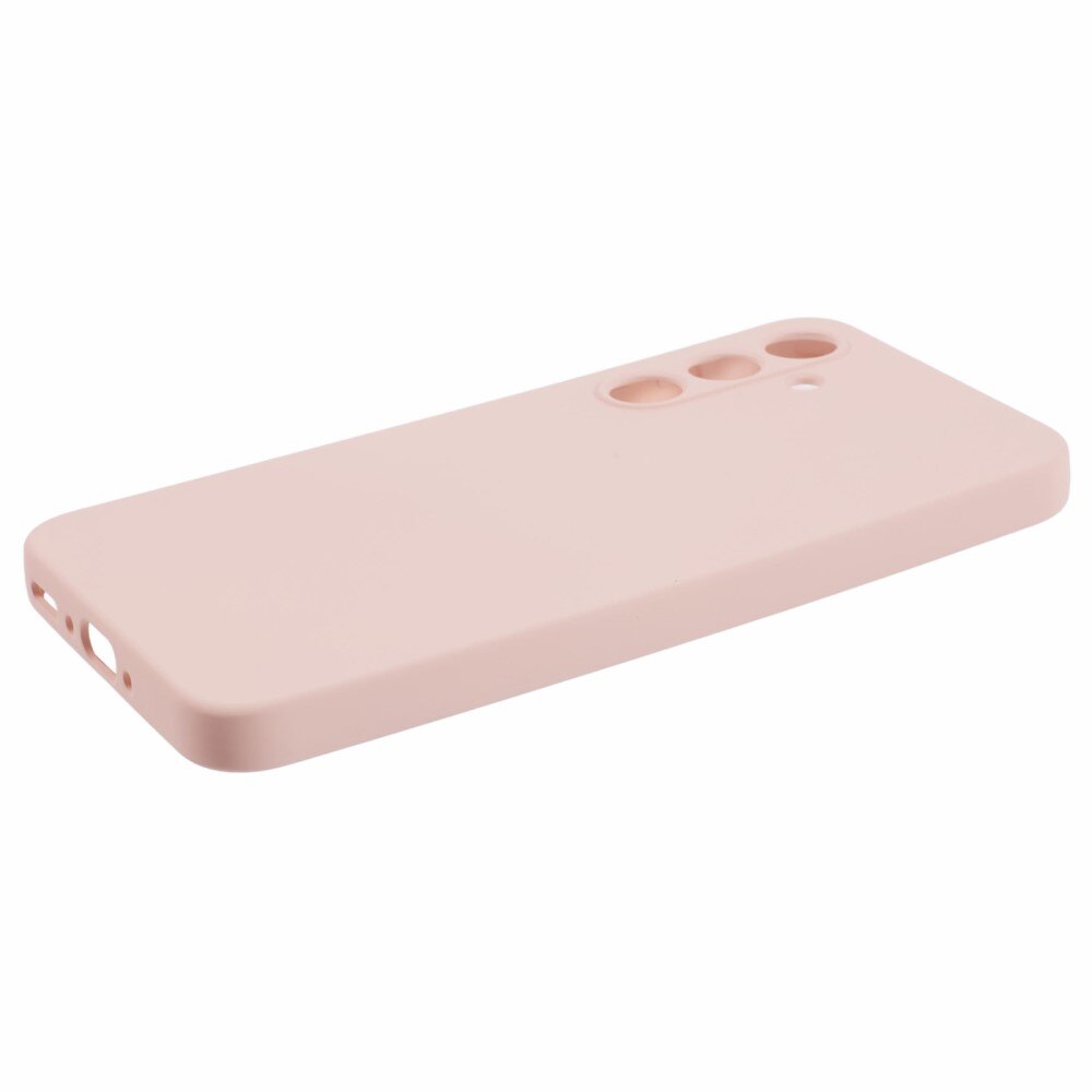 Coque TPU résistante aux chocs Samsung Galaxy A55, rose