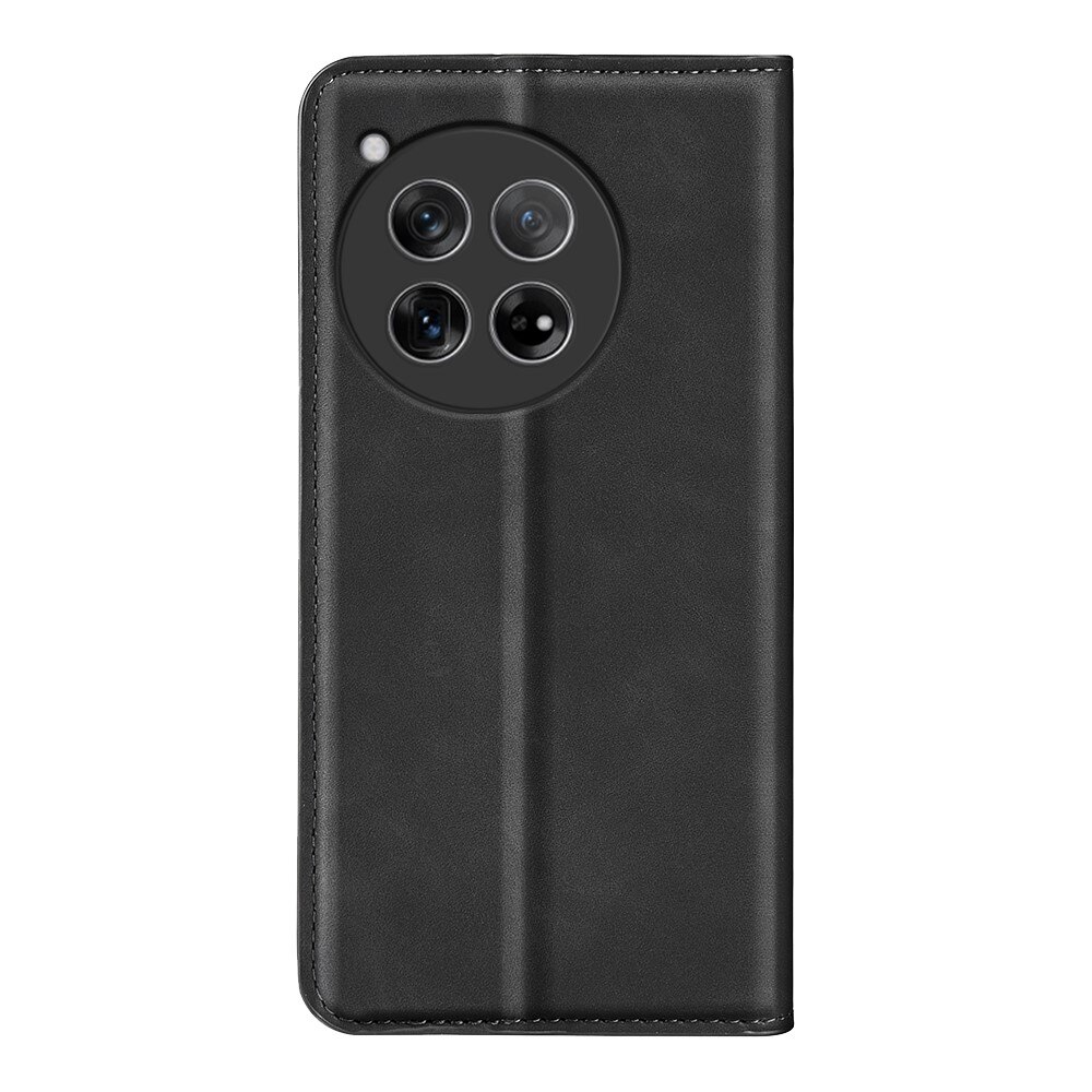 Coque portefeuille mince OnePlus 12, noir