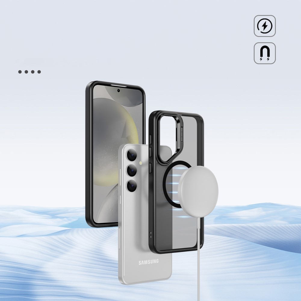 Coque hybride Kickstand MagSafe pour Samsung Galaxy S24 Ultra, noir