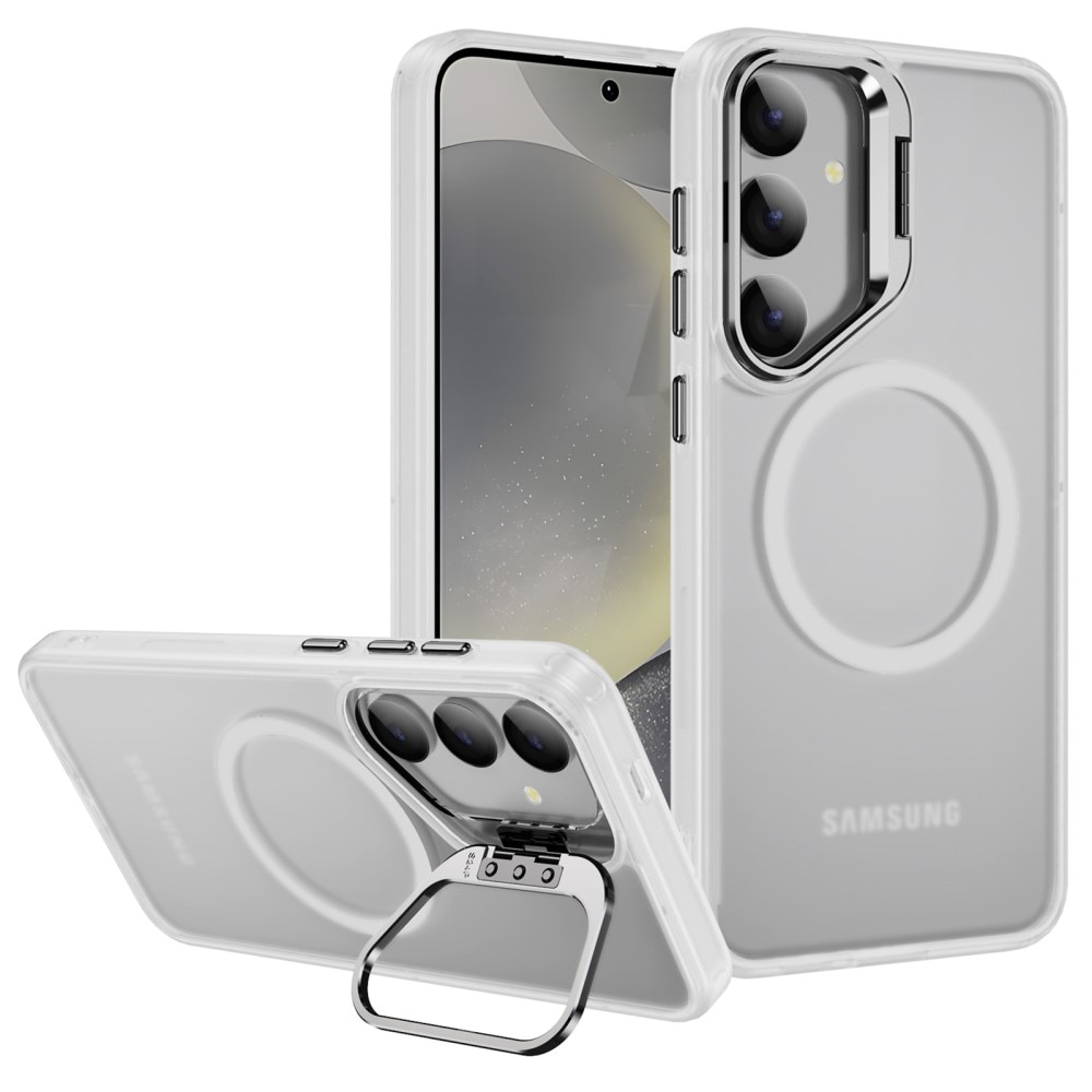 Coque hybride Kickstand MagSafe Samsung Galaxy S24 Ultra, transparent