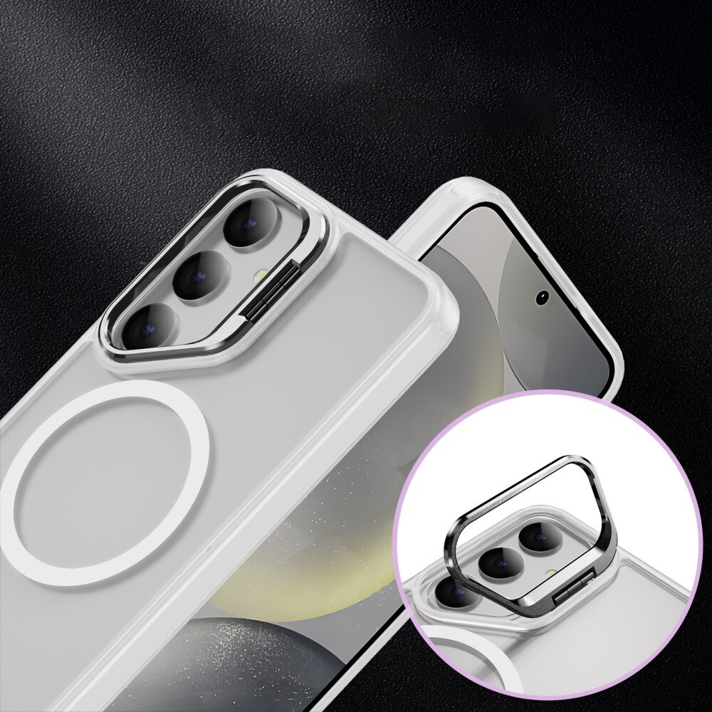 Coque hybride Kickstand MagSafe Samsung Galaxy S24 Ultra, Transparent