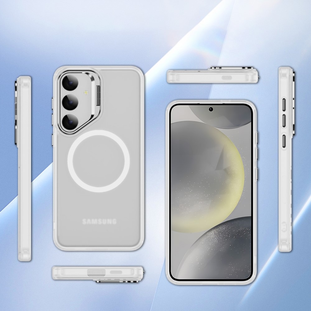 Coque hybride Kickstand MagSafe Samsung Galaxy S24 Ultra, Transparent