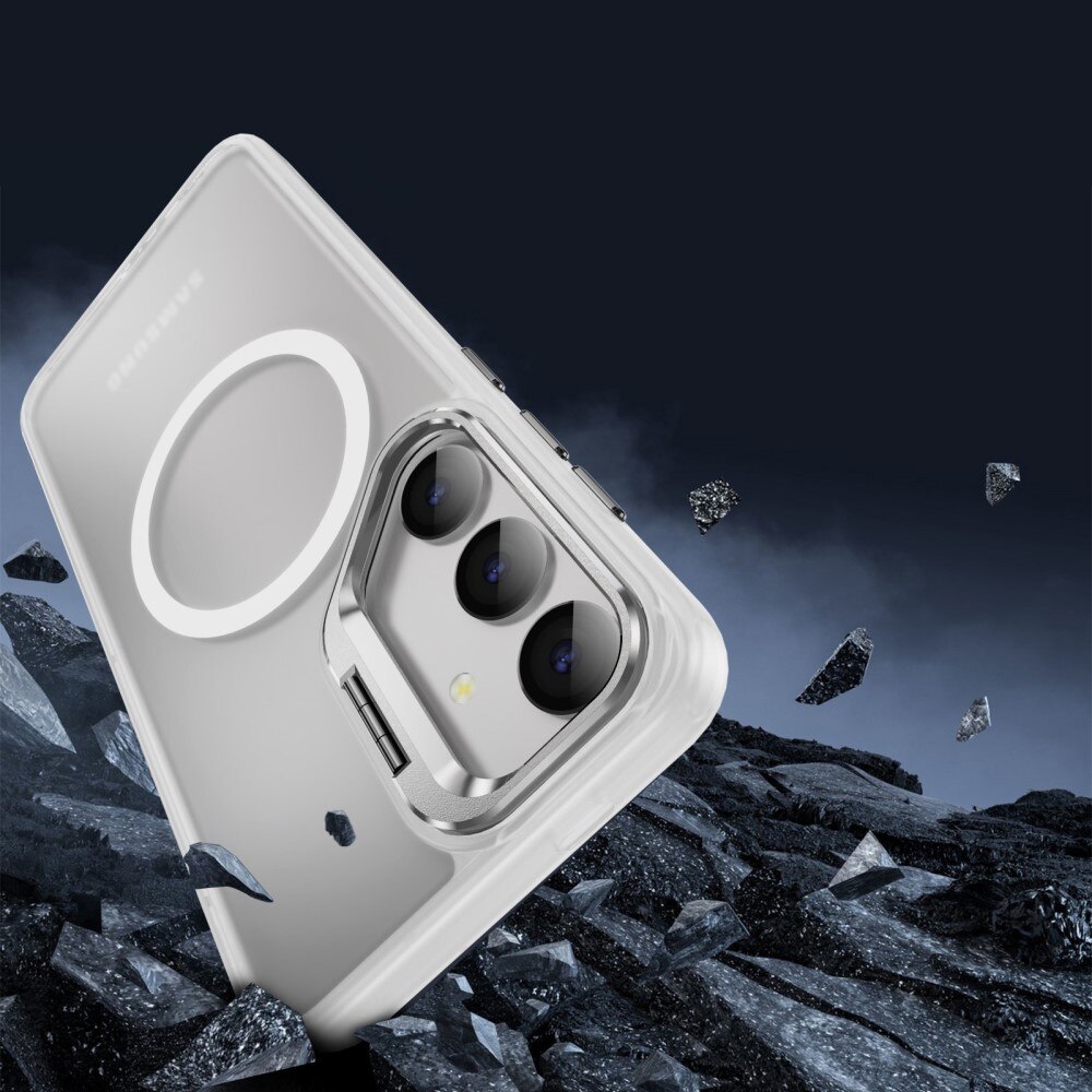 Coque hybride Kickstand MagSafe Samsung Galaxy S24 Ultra, Transparent