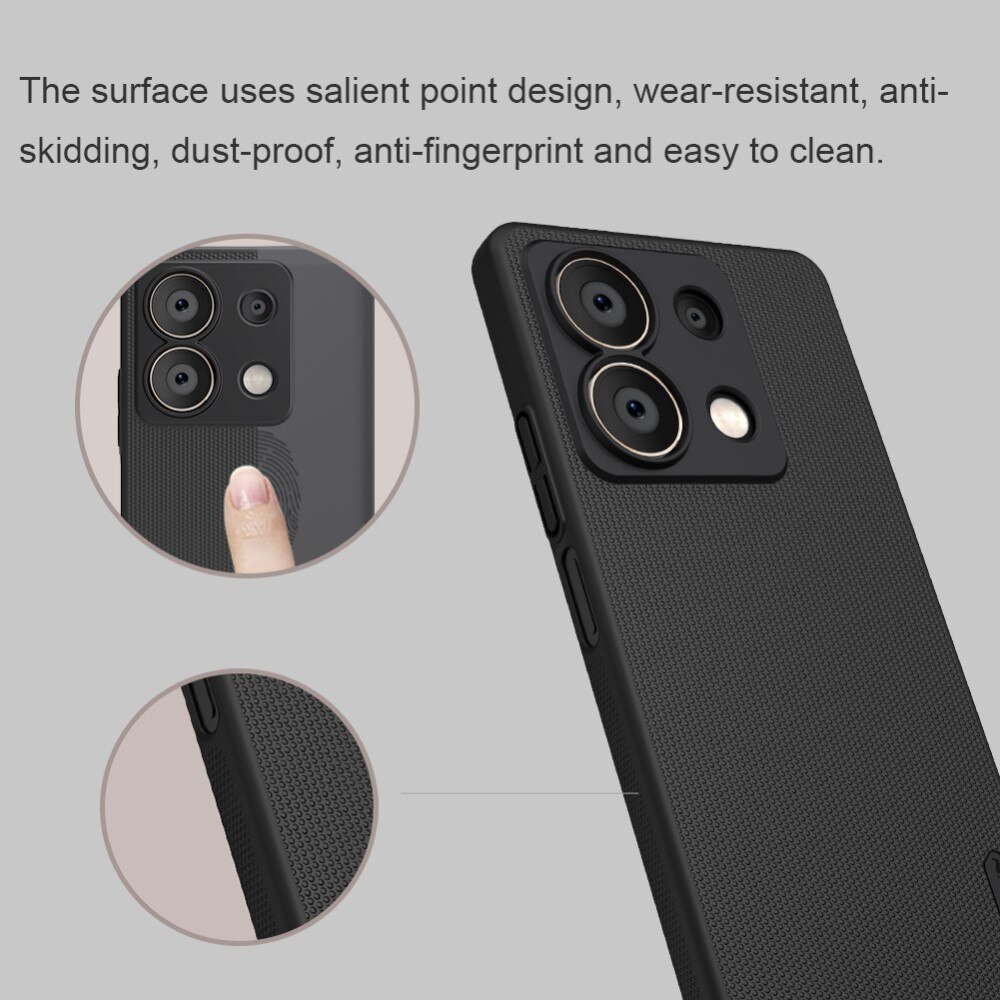 Super Frosted Shield Xiaomi Redmi Note 13, noir