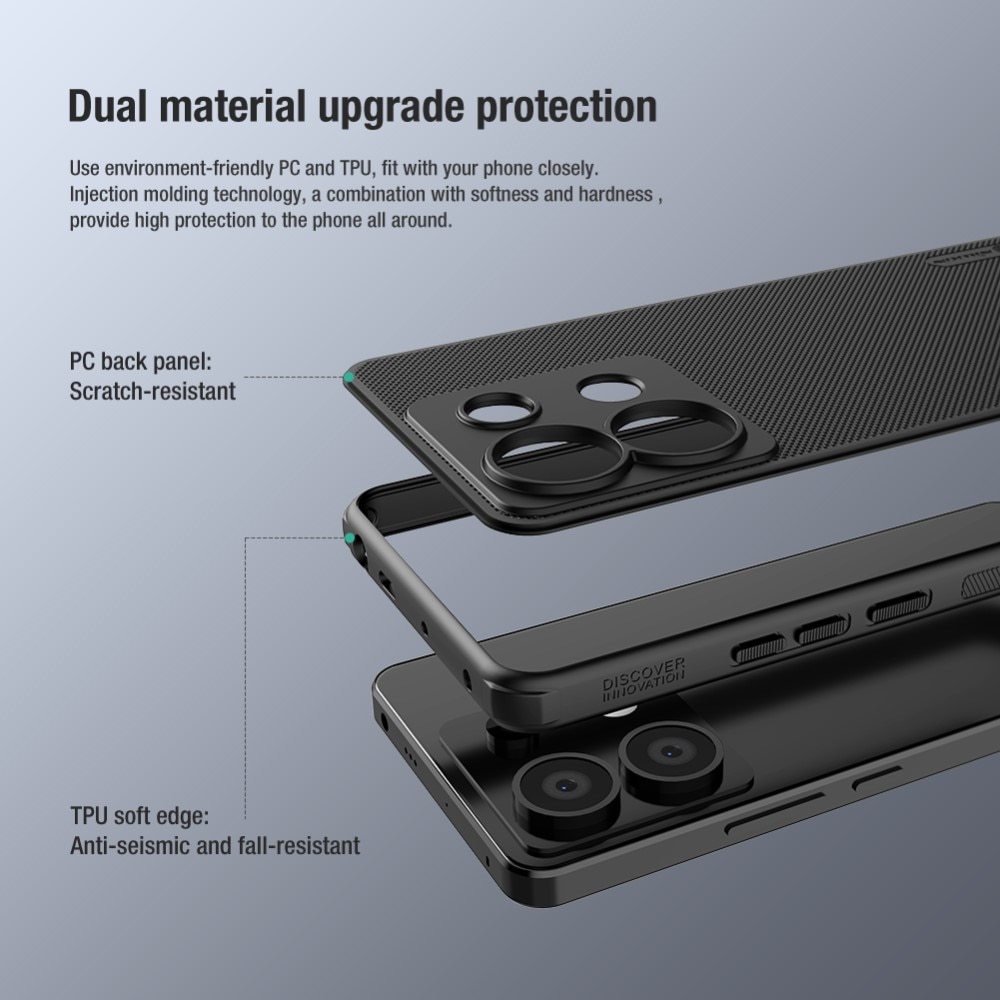 Super Frosted Shield Xiaomi Redmi Note 13 Pro, noir