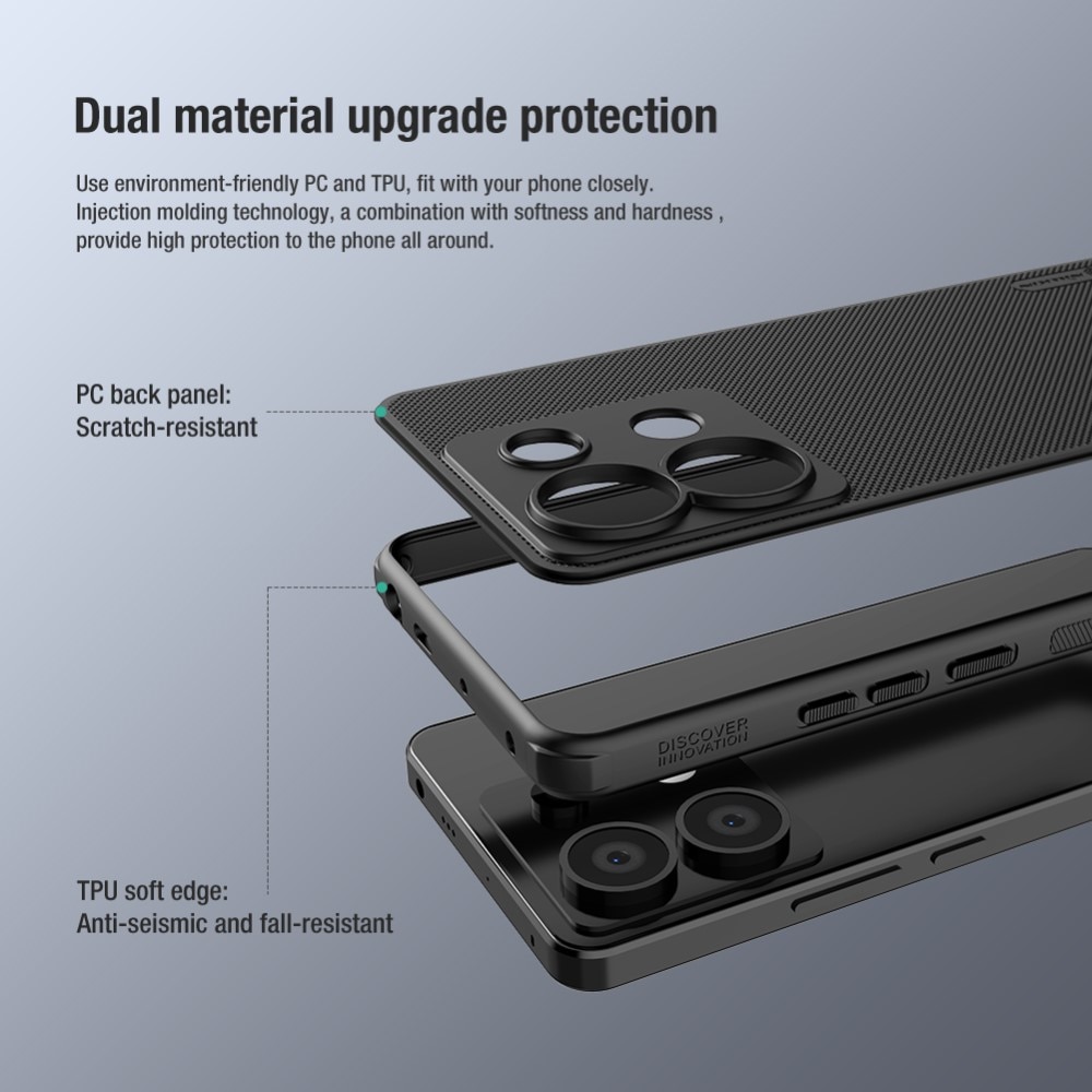 Super Frosted Shield Xiaomi Redmi Note 13 Pro 5G, noir