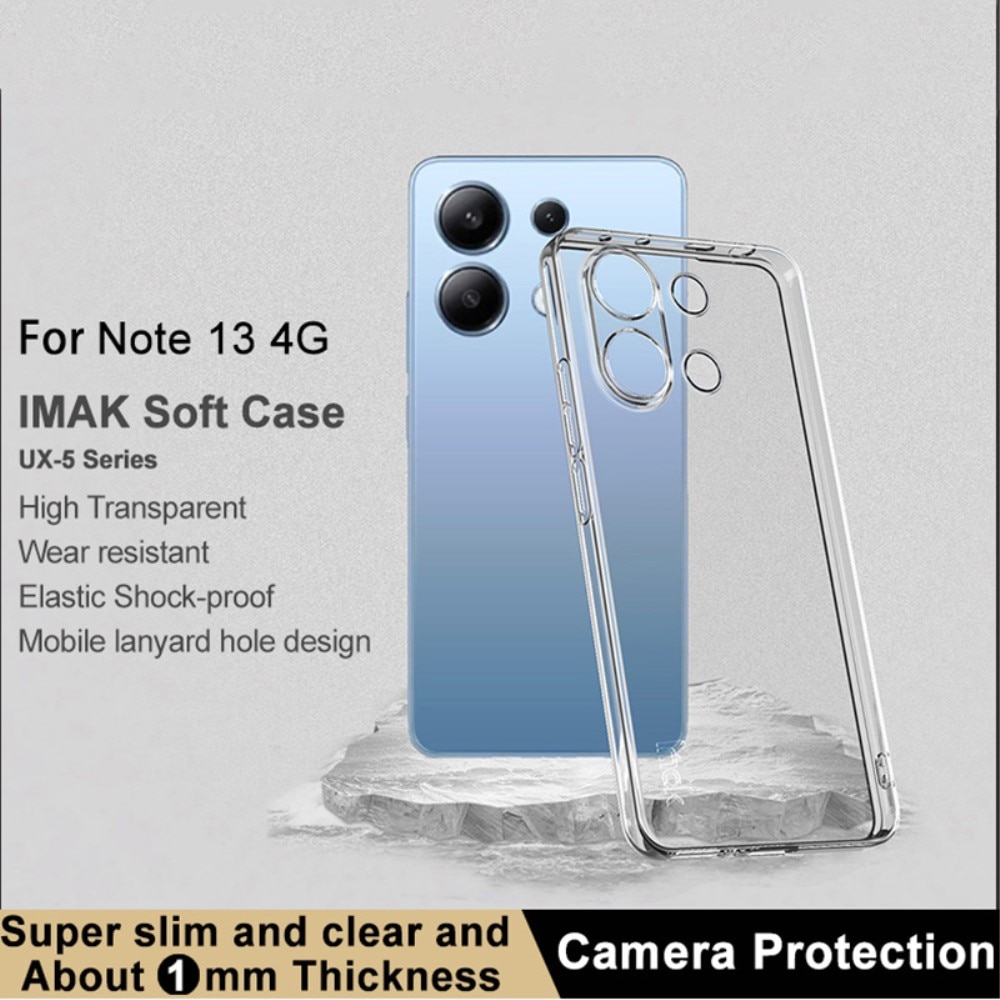 Coque TPU Case Xiaomi Redmi Note 13 4G, Transparent