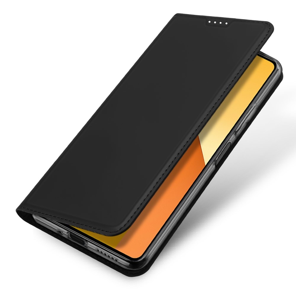 Étui portefeuille Skin Pro Series Xiaomi Redmi Note 13, Noir