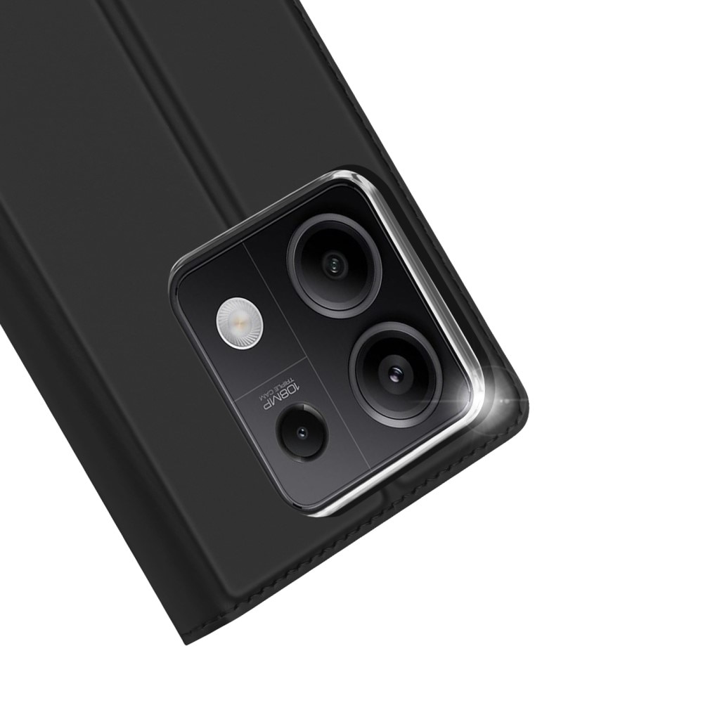 Étui portefeuille Skin Pro Series Xiaomi Redmi Note 13, Noir